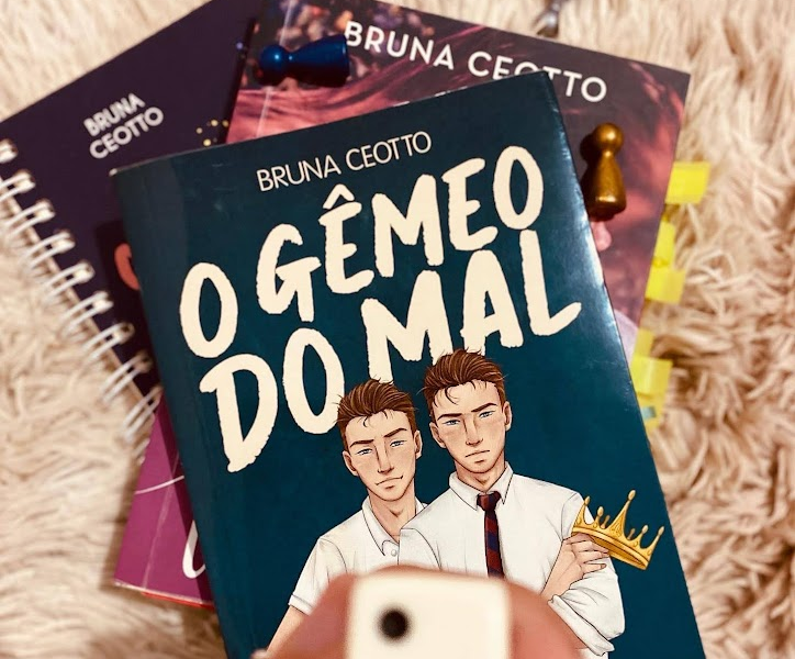 capa do livro o gemeo do mal da autora bruna ceotto