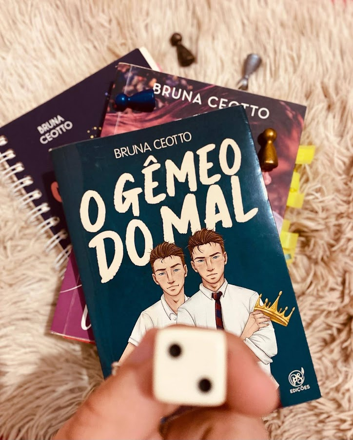 capa do livro o gemeo do mal da autora bruna ceotto